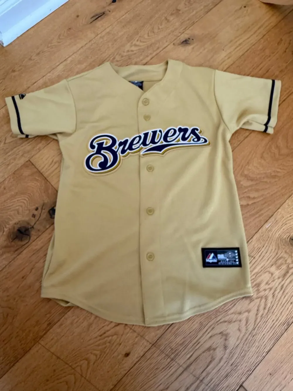 Ryan Braun Milwaukee Brewers Kids Medium Throwback Majestic Baseball Jersey